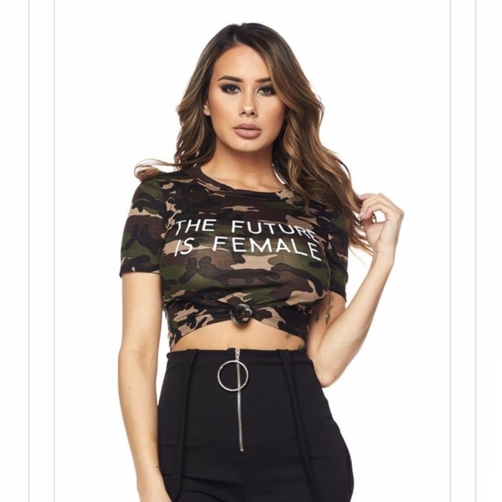 The future is female Crop Top T-Shirt​